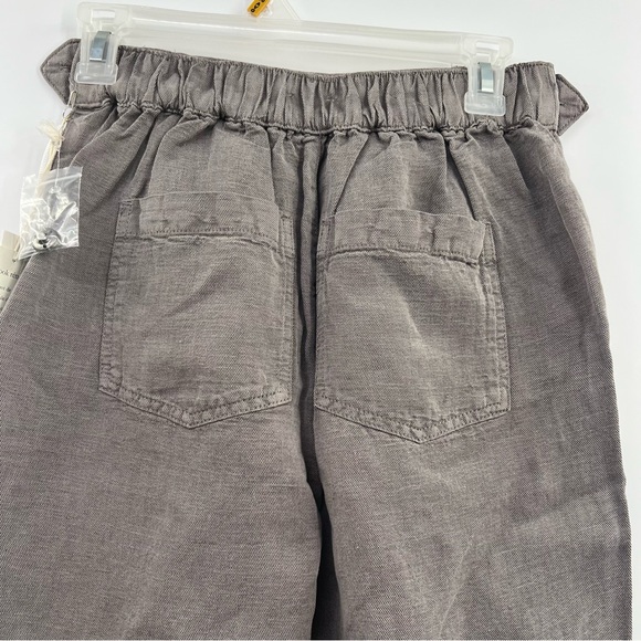 Calypso St Barth wide leg linen blend pants grey size US XS NWT Vintage look - Picture 4 of 8